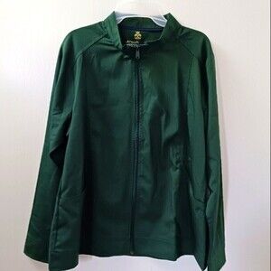 Natural Uniforms Front Zip Hunter Green Scrub Jacket